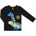 Conjunto de banho para bebê Dino: Camiseta Surfista + Sunga - Up Baby