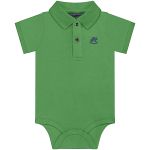 Body Polo para bebê em suedine Verde Kelly - Up baby