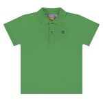 Camiseta Polo para bebê em suedine Verde Kelly - Up Baby