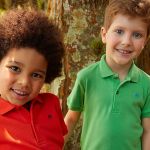 Camiseta Polo para bebê em suedine Verde Kelly - Up Baby