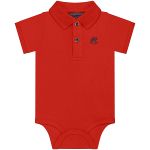 Body Polo para bebê em suedine Vermelho Tomate - Up baby