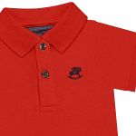 Body Polo para bebê em suedine Vermelho Tomate - Up baby