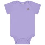 Body curto para bebê em suedine Lavanda - Up Baby