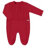 Jogo Maternidade em tricot Vermelho: Macacão longo + Manta - Up Baby