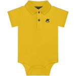Body Polo para bebê em suedine Amarelo - Up baby