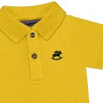 Body Polo para bebê em suedine Amarelo - Up baby