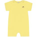 Macacão curto para bebê em suedine Amarelo Bebê - Up Baby