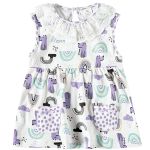 Vestido com Calcinha para bebê em suedine Cachorrinhos - Up Baby