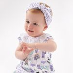 Vestido com Calcinha para bebê em suedine Cachorrinhos - Up Baby