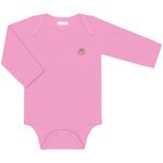 Body longo para bebê em suedine Rosa - Up Baby