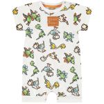 Macacão curto para bebê em meia malha Dinossauro - Up Baby