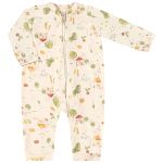 Macacão longo c/ zíper para bebê em suedine Casinha - Up Baby
