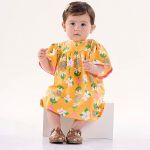 Vestido para bebê em cotton Floral - Up Baby