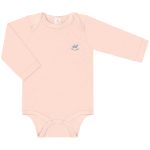 Body longo para bebê em suedine Rosa Nuvem - Up Baby