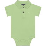 Body Polo para bebê em suedine Verde Nilo - Up Baby