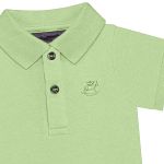 Body Polo para bebê em suedine Verde Nilo - Up Baby