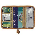 Mala com rodinhas + Bolsa Anne + Frasqueira Emy + Porta Carteira de Vacinação Avião - Masterbag