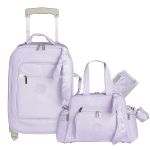 Mala com rodinhas + Bolsa Everyday Lavandas – Masterbag