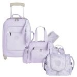 Mala com rodinhas + Bolsa Everyday + Frasqueira Térmica Emy Lavandas – Masterbag