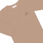 Body longo para bebê em suedine Caqui Brush - Up Baby