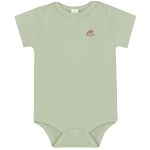 Body curto para bebê em suedine Verde Pântano - Up Baby