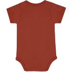 Body curto para bebê em suedine Marrom Canela - Up Baby