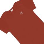 Body curto para bebê em suedine Marrom Canela - Up Baby