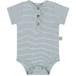 Body curto para bebê em ribana Listrado Azul - Up Baby