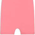 Macacão curto para bebê em suedine Rosa Morango - Up Baby