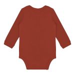 Body longo para bebê em suedine Marrom Canela - Up Baby