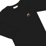 Body longo para bebê em suedine Preto Pati Nicki - Up Baby