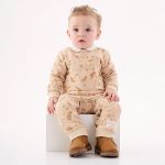 Macacão longo para bebê em moletom Cachorrinho - Up Baby