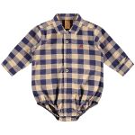 Body Camisa para bebê em flanelado Azul Navy - Up Baby