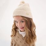 Touca para bebê em tricot Baunilha - Up Baby
