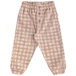Body longo golinha c/ Calça para bebê em suedine Aviões Xadrez - Up Baby