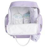 Mala Vintage + Mochila Urban + Porta Carteira de Vacinação Lavandas - Masterbag
