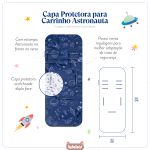 Capa protetora para carrinho de bebê Astronauta - Masterbag