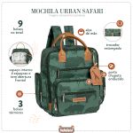 Mochila Maternidade Urban Safari Verde - Masterbag
