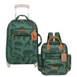 Mala com rodinhas + Mochila Urban Safari Verde - Masterbag