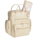 Mala com rodinhas + Mochila Urban Borboletas Marfim – Masterbag