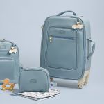 Mala Maternidade com rodinhas Carrinhos Azul - Masterbag