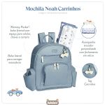 Mochila Maternidade Noah Carrinhos Azul - Masterbag