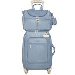 Mala com rodinhas + Bolsa Nina Carrinhos Azul – Masterbag