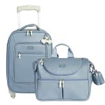 Mala com rodinhas + Bolsa Nina Carrinhos Azul – Masterbag