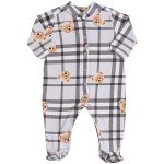 Macacão longo para bebê em algodão egípcio Urso Mescla - Coquelicot