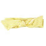 Faixa de Cabelo Laço & Nózinho em suedine Listrado Amarelo - Up Baby