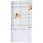 Manta Maxi para bebê em suedine Urso Azul - Coquelicot