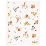 Kit com 2 toalhinhas de boca atoalhadas Family Safari - Mini & Co.