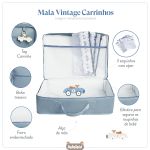 Mala Maternidade Vintage Carrinhos Azul - Masterbag