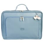 Mala Vintage + Bolsa Nina Carrinhos Azul - Masterbag
